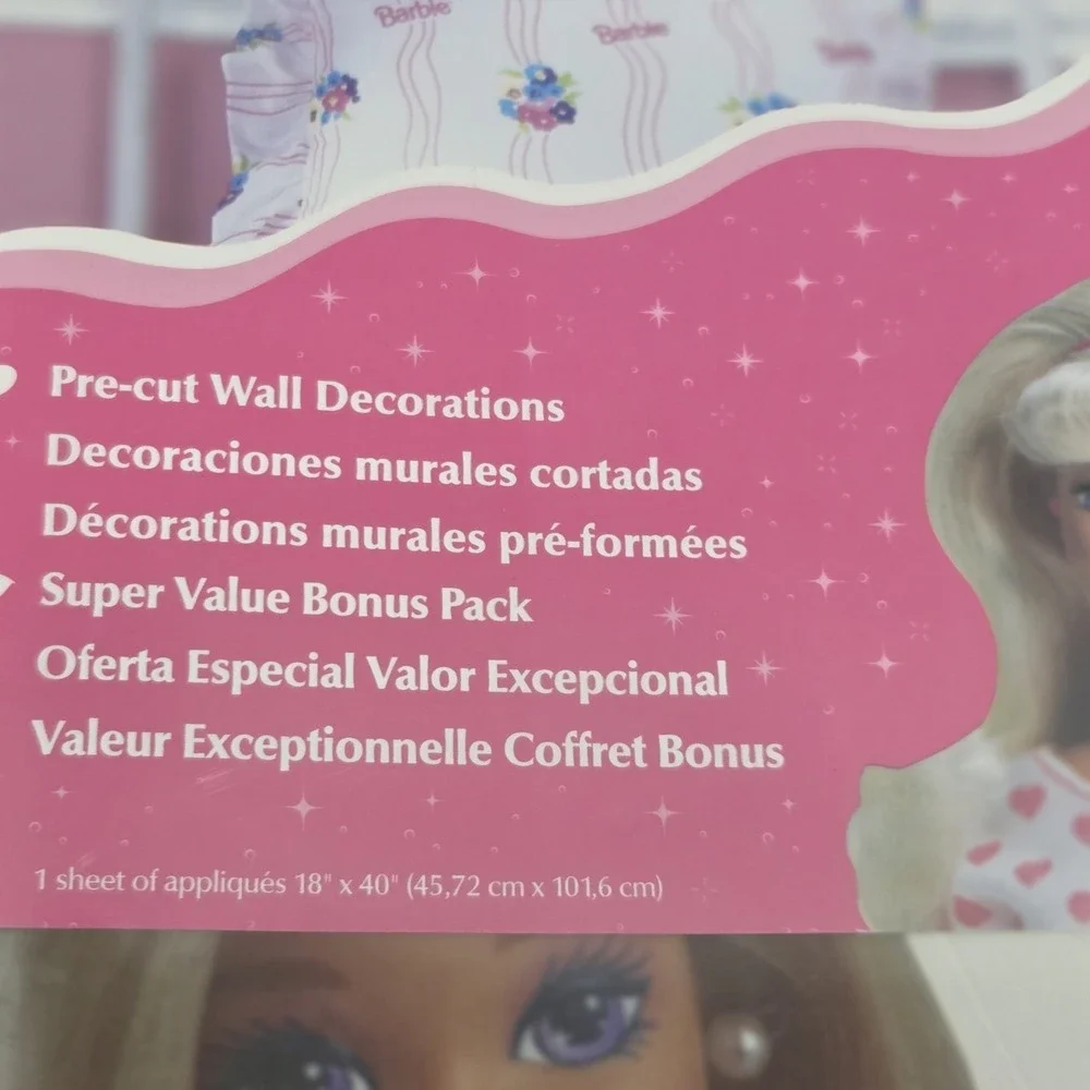 Vintage Priss Prints Barbie Jumbo‎ Stick-Ups Wall Decals